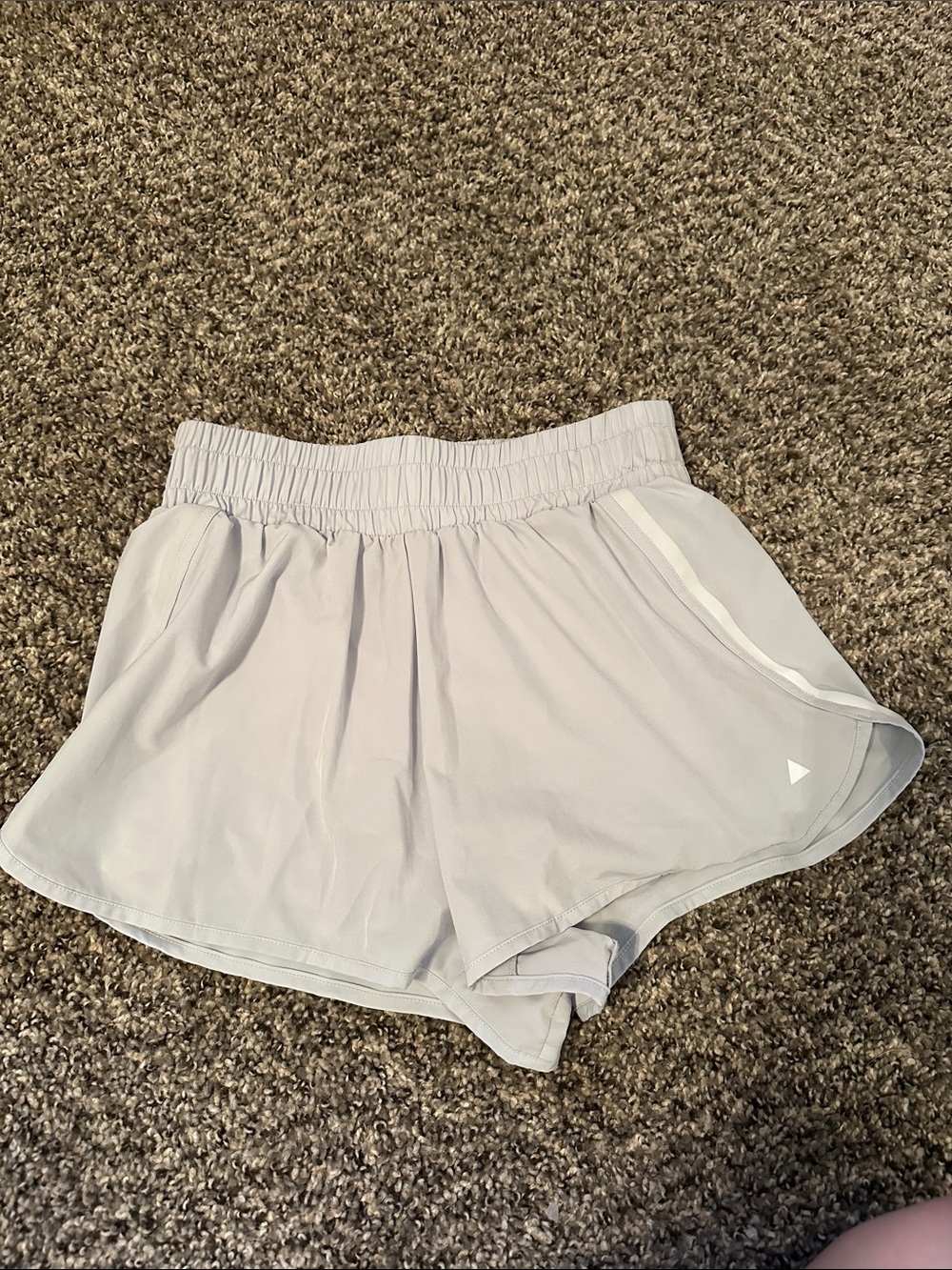 Vitality Light blue Women's Athletic Shorts with Elastic Waist